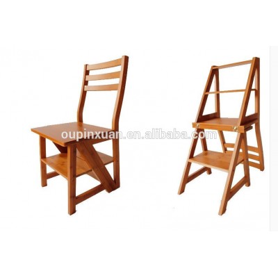 New arrival useful multifunctional ladder chair for families Folding bamboo step Ladder Chair