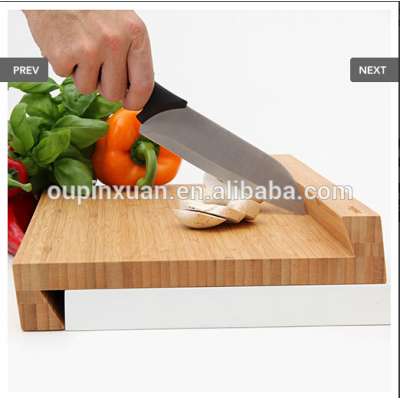 2016 new arrival bamboo lap cutting board Z shape bamboo chopping blocks corner cutting board