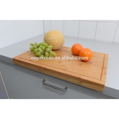 Bamboo Cutting Board with Drip Groove & Cutting Board with Counter Edge